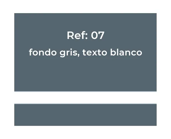 Placa Buzón. Fondo gris y texto blanco