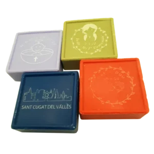 Artículos personalizados para regalo particulares. Pastillas de jabón personalizadas